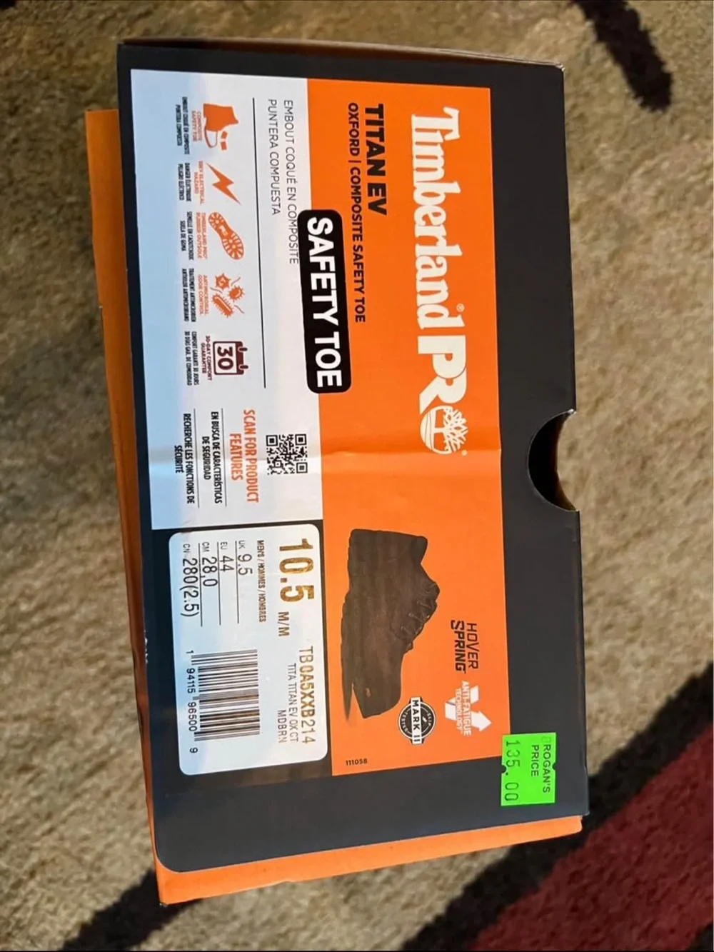 Timberland PR Titan ev composite safety toe brand new!